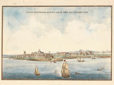 Dutch settlers &quot;bought&quot; the island of Manahatta from the Lenape in 1626.